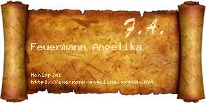 Feuermann Angelika névjegykártya